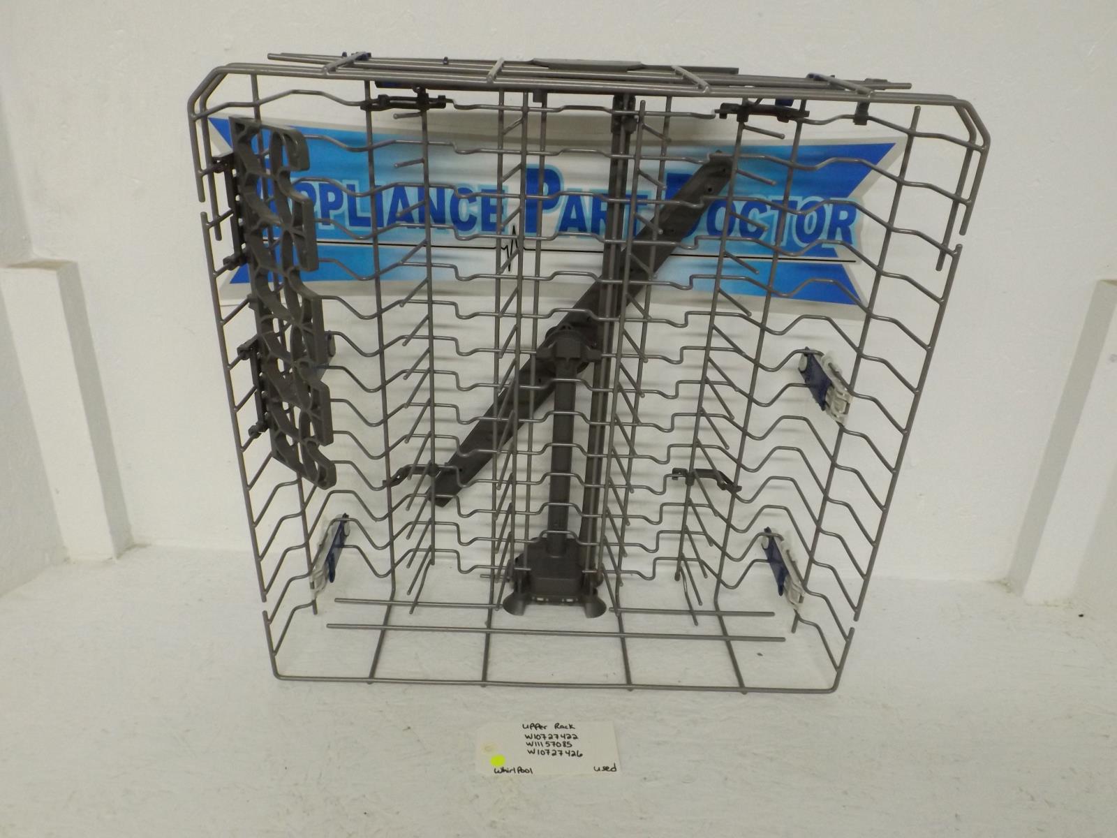 Whirlpool Dishwasher W10727422 W11157085 W10727426 Upper Rack Used Whirlpool Dishwasher W10727422 W11157085 W10727426 Upper Rack Used